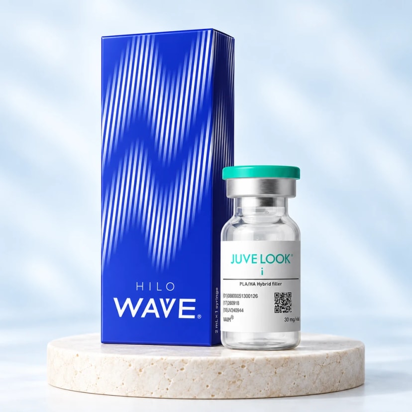 HILO WAVE 2cc + Juvelook I 2cc — KI-Komposition der Paketprodukte und des Geräts